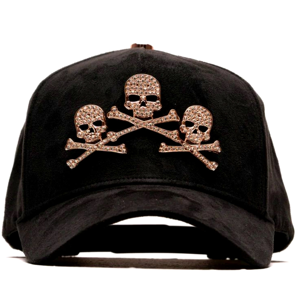 BARBAS HATS "ROSE GOLD SKULLS 24K"